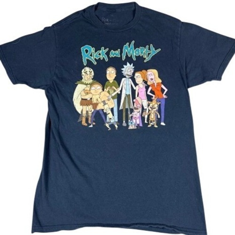 Rick and Morty Mens Size M Graphic‎ T-Shirt Adult Swim Characters Comedy